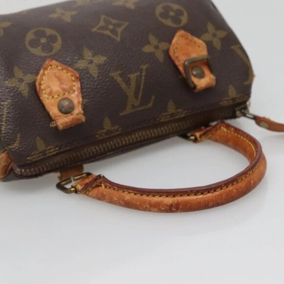 LOUIS VUITTON Monogram Mini Speedy Hand Bag M41534 LV Auth 140754 - Picture 8 of 15